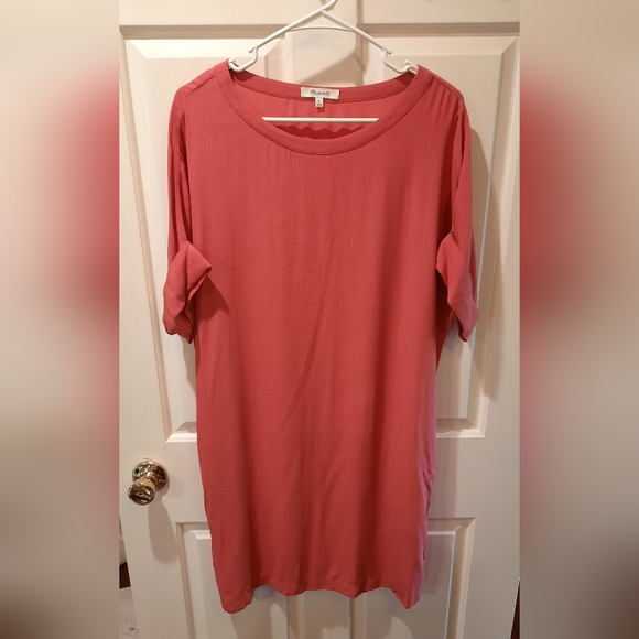 Madewell Pink Lightweight Dress with Pockets size Medium - Picture 2 of 13